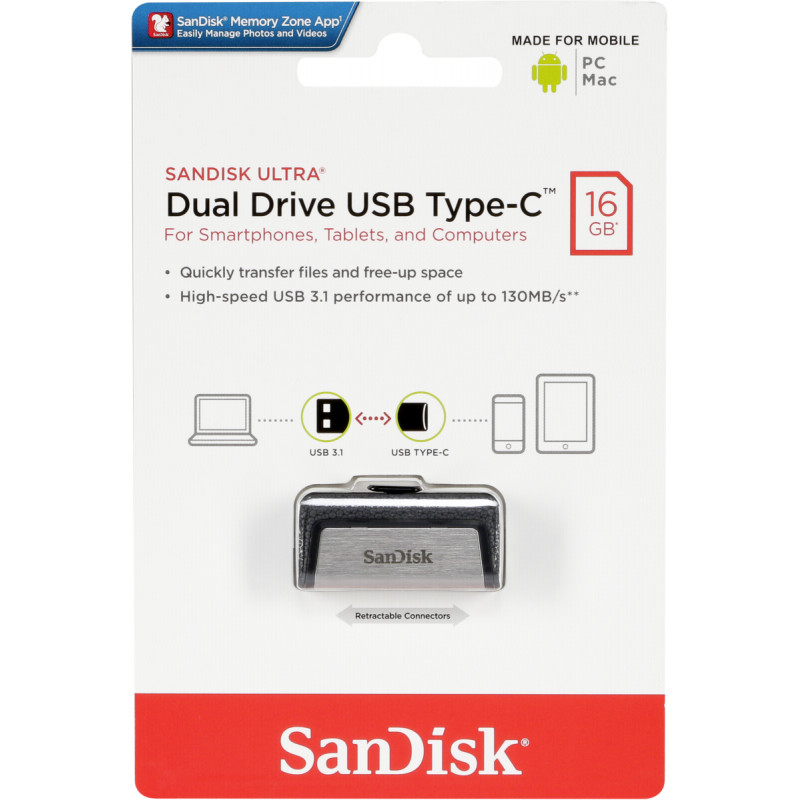 SanDisk 512GB Ultra Dual Drive Go USB Type-C Flash Drive Black -  SDDDC3-512G-G46 